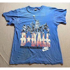 VTG. Basketball Dream Team Barcelona‎ Nike Shirt Adult Large Blue Tee Mens USA.
